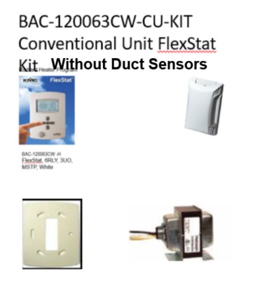 BAC-120063CW-CU-KIT (Without Duct Sensors)